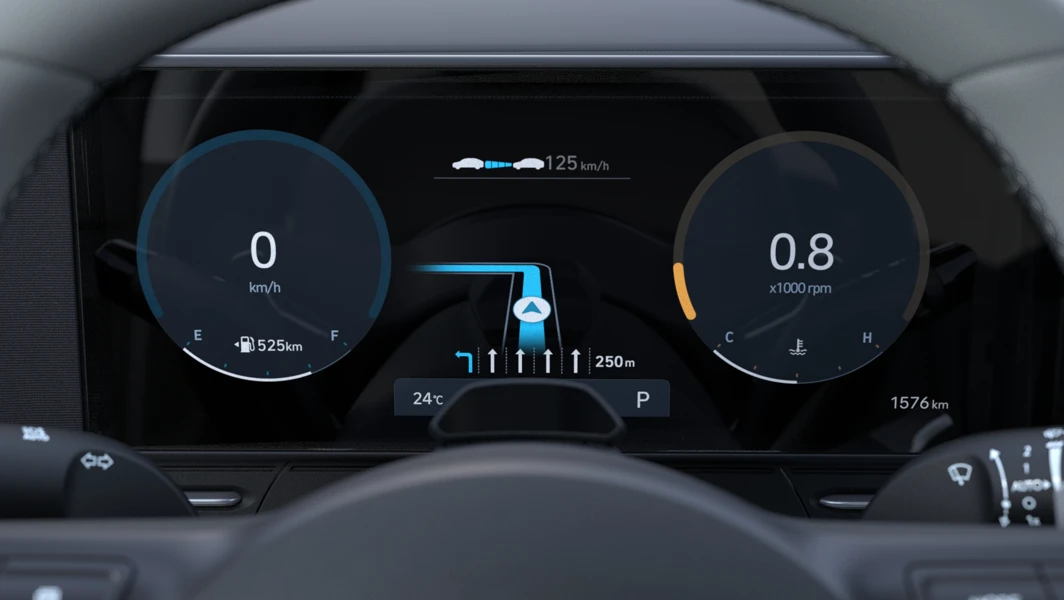 Hyundai Kona Elektro Digitale Anzeige