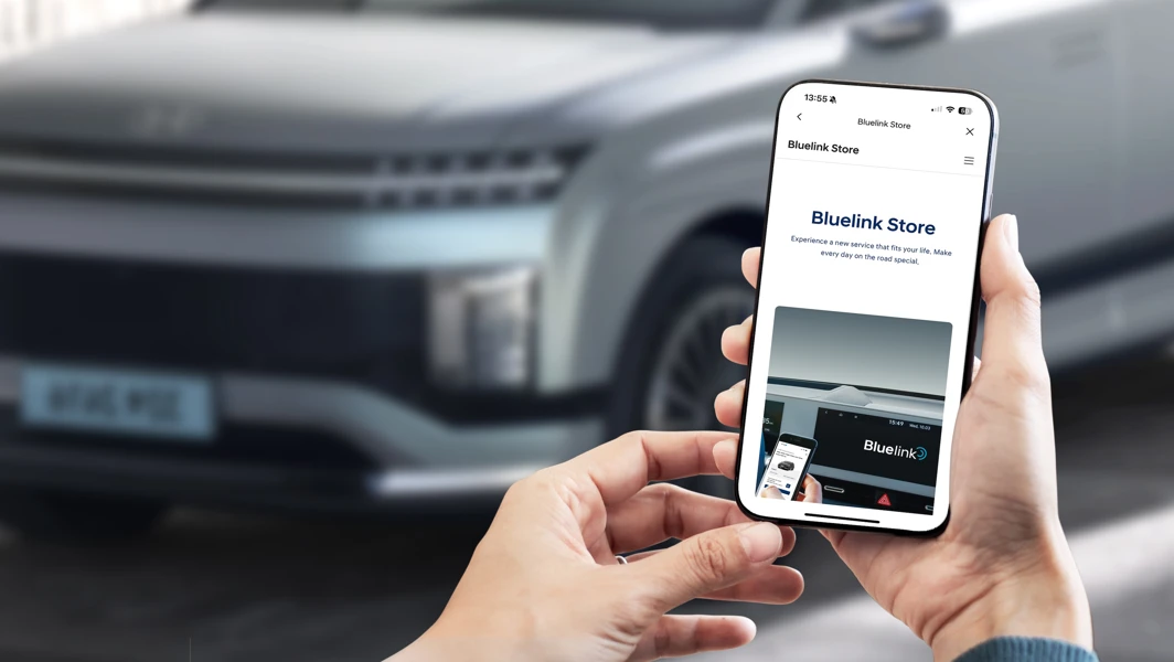 Hyundai IONIQ 9 Bluelink Store On Smartphone